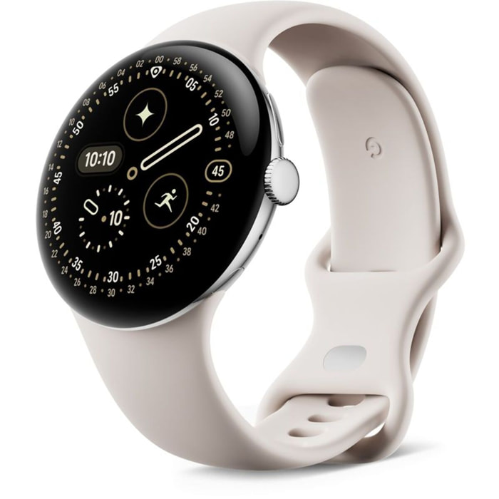 Montre connectée GOOGLE Pixel Watch 4 45mm Argent/Porcelaine 4G
