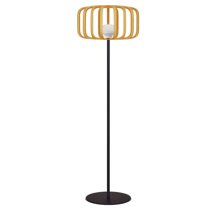 Lampadaire sans fil STANDY BAMBOU H150cm