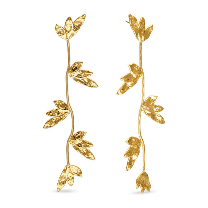 Pendientes Florenda Acero Baño Oro