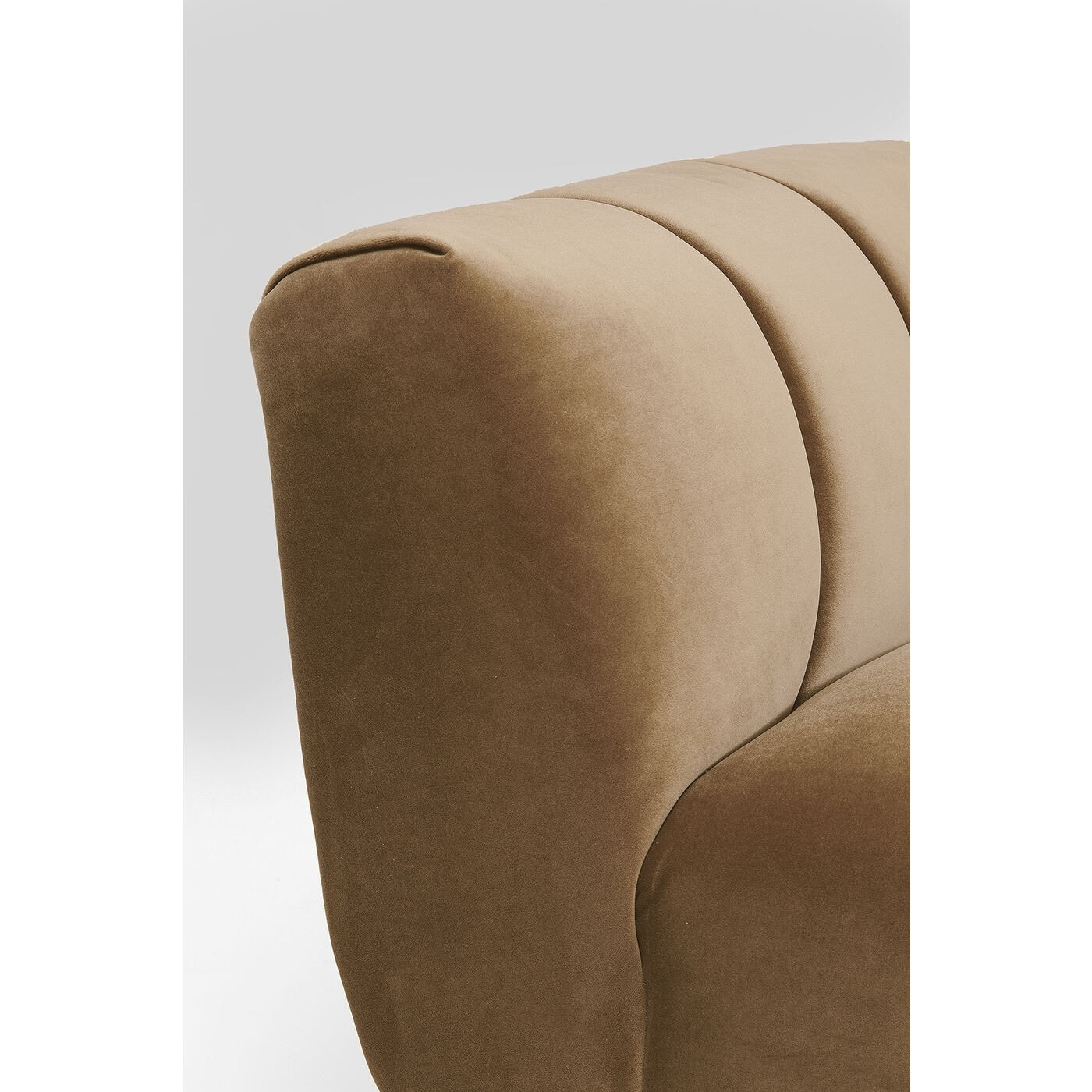 Fauteuil Spectra velours marron Kare Design