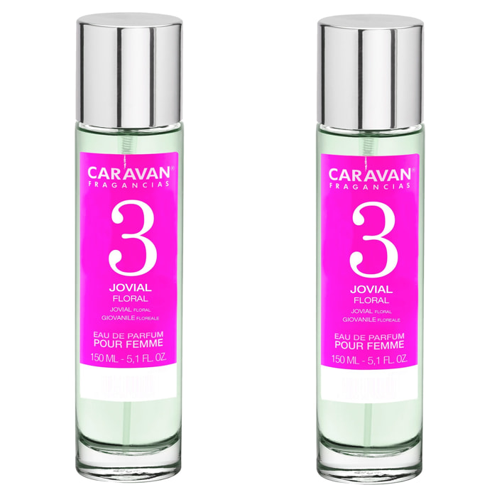 Caravan fragancias set de 2 frascos perfume de mujer nº3, de 150 ml