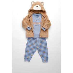 Completo tre pezzi neonato beary Noidinotte