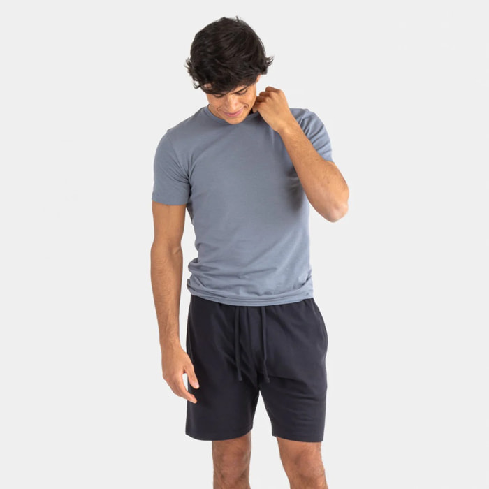 Conjunto deportivo corto hombre indigo - marino