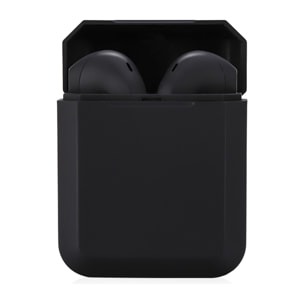 Auriculares TWS i2 Bluetooth 5.0 táctil con base de carga diseño ergonómico exclusivo poligonal.Cancelación ruido ambiental.