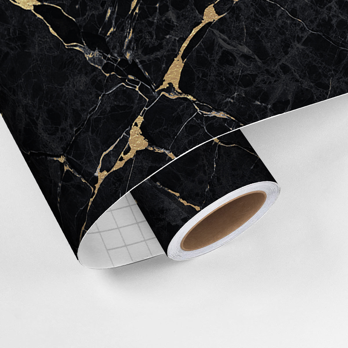 Crédence adhésive - MARBRE NOIR SABLÉ - 60x200cm