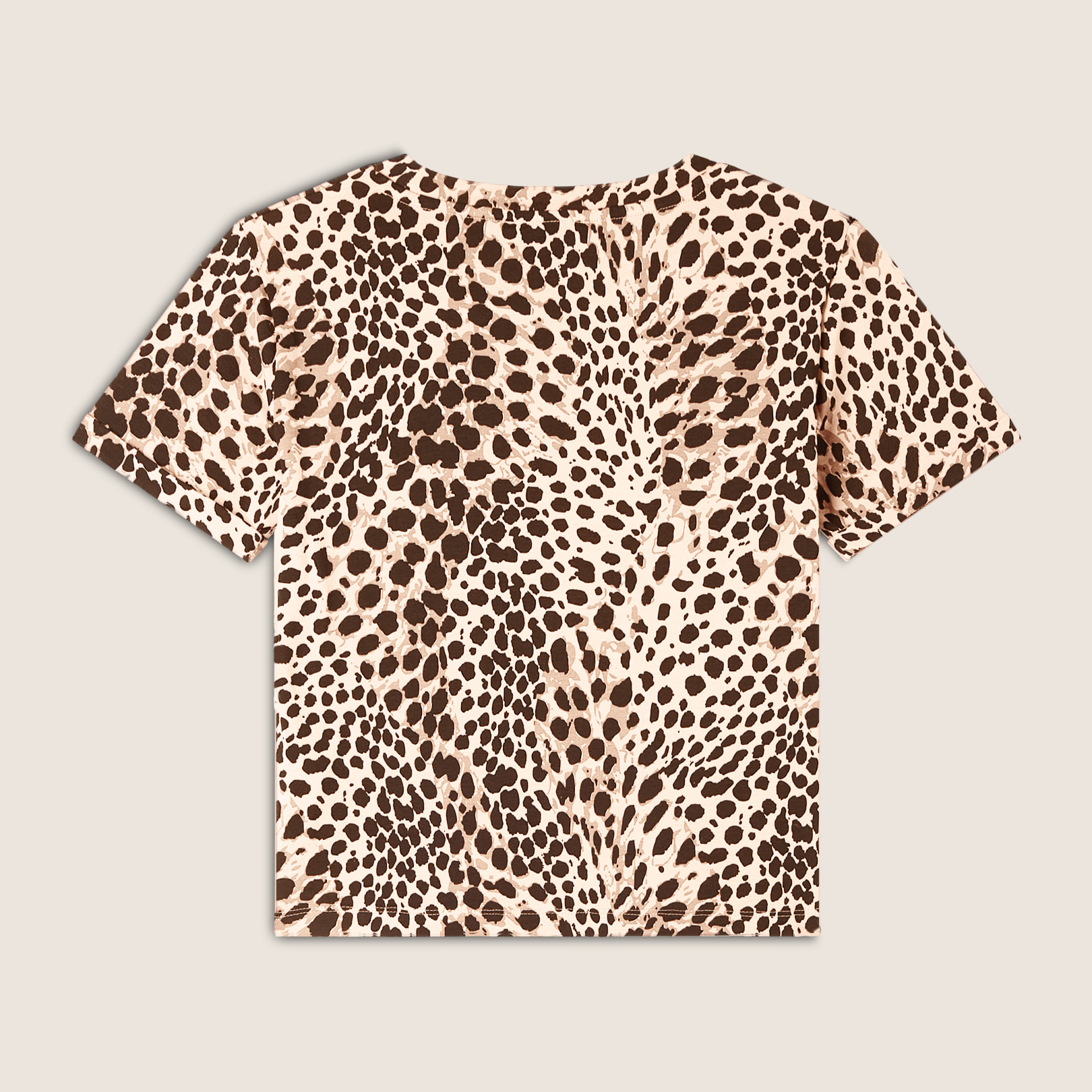 T-shirt regular fit in jersey animalier