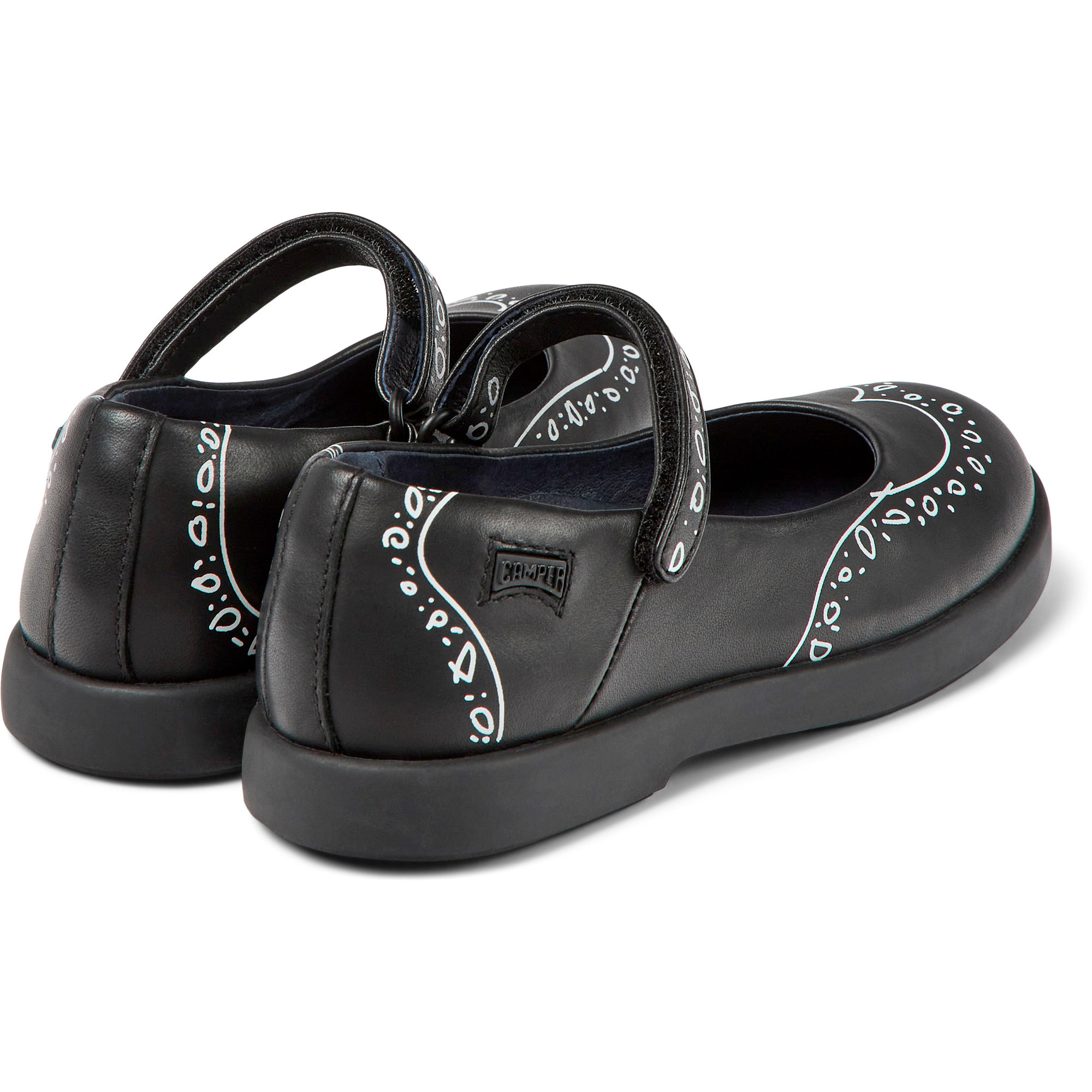 Ballerini - CAMPER Duet Twins - Nero - Pelle liscia