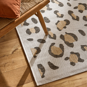 SAVANNA - Tapis intérieur/extérieur motif léopard crème