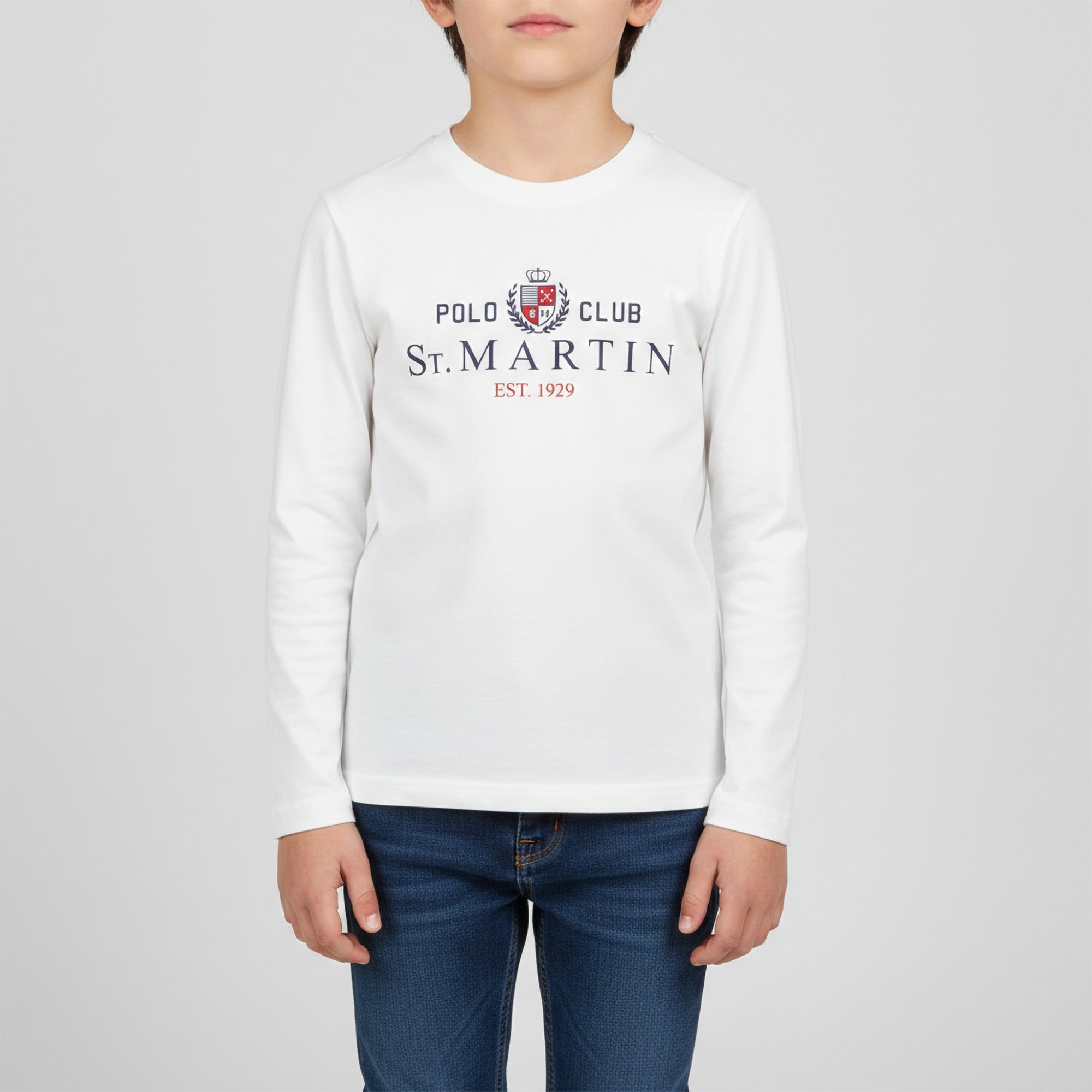 T-shirt maniche lunghe con stampa logo