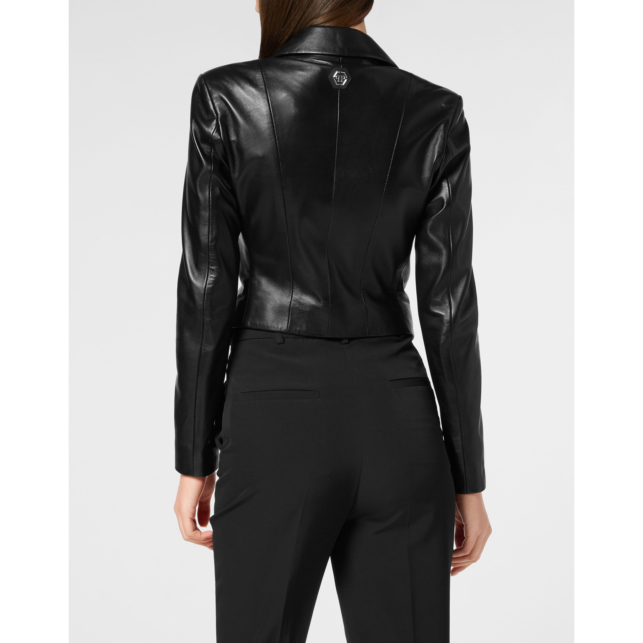 PHILIPP PLEIN Blazer de cuero FLAME