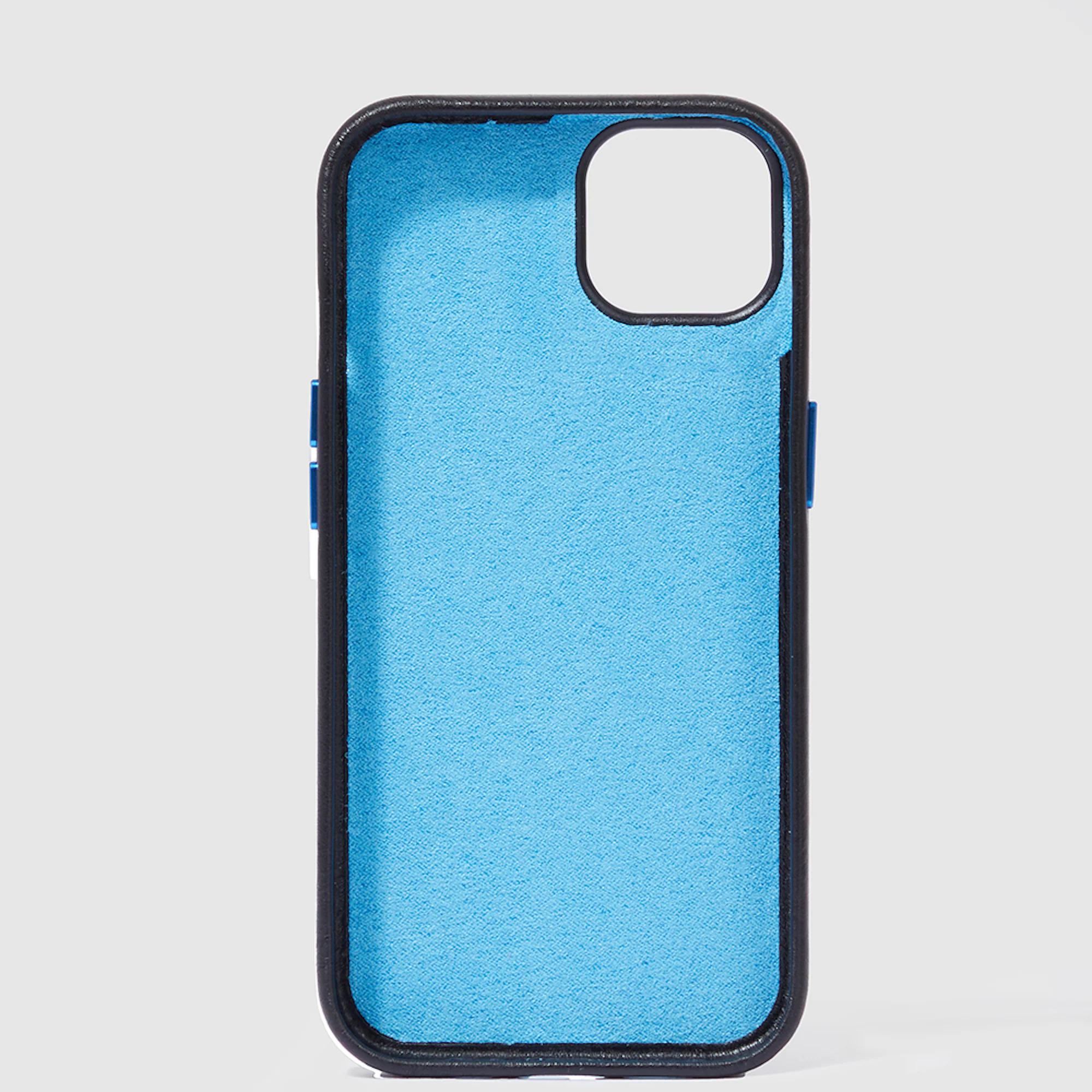 Piquadro Leather case for iPhone® 15 Plus 6,7”