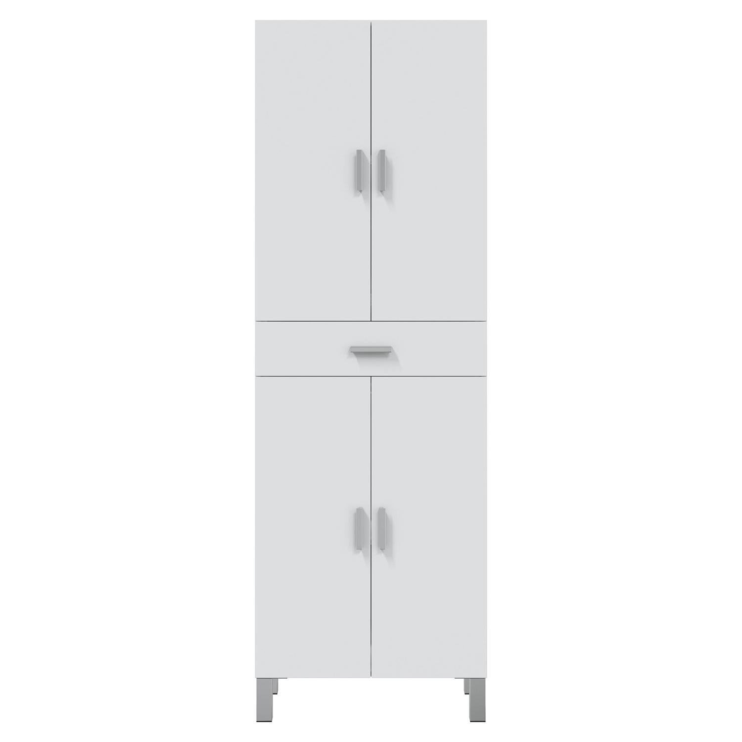 Columna de baño Alise 2p color Blanco Lacado, 30 cm (ancho) x 25 cm (fondo) x 150 cm (alto)