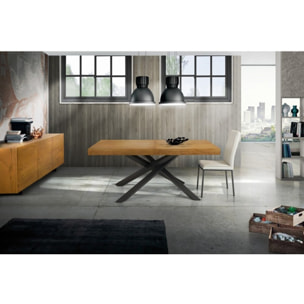 Set di 2 sedie PRATI bianche in ecopelle con struttura in metallo verniciato di colore nero