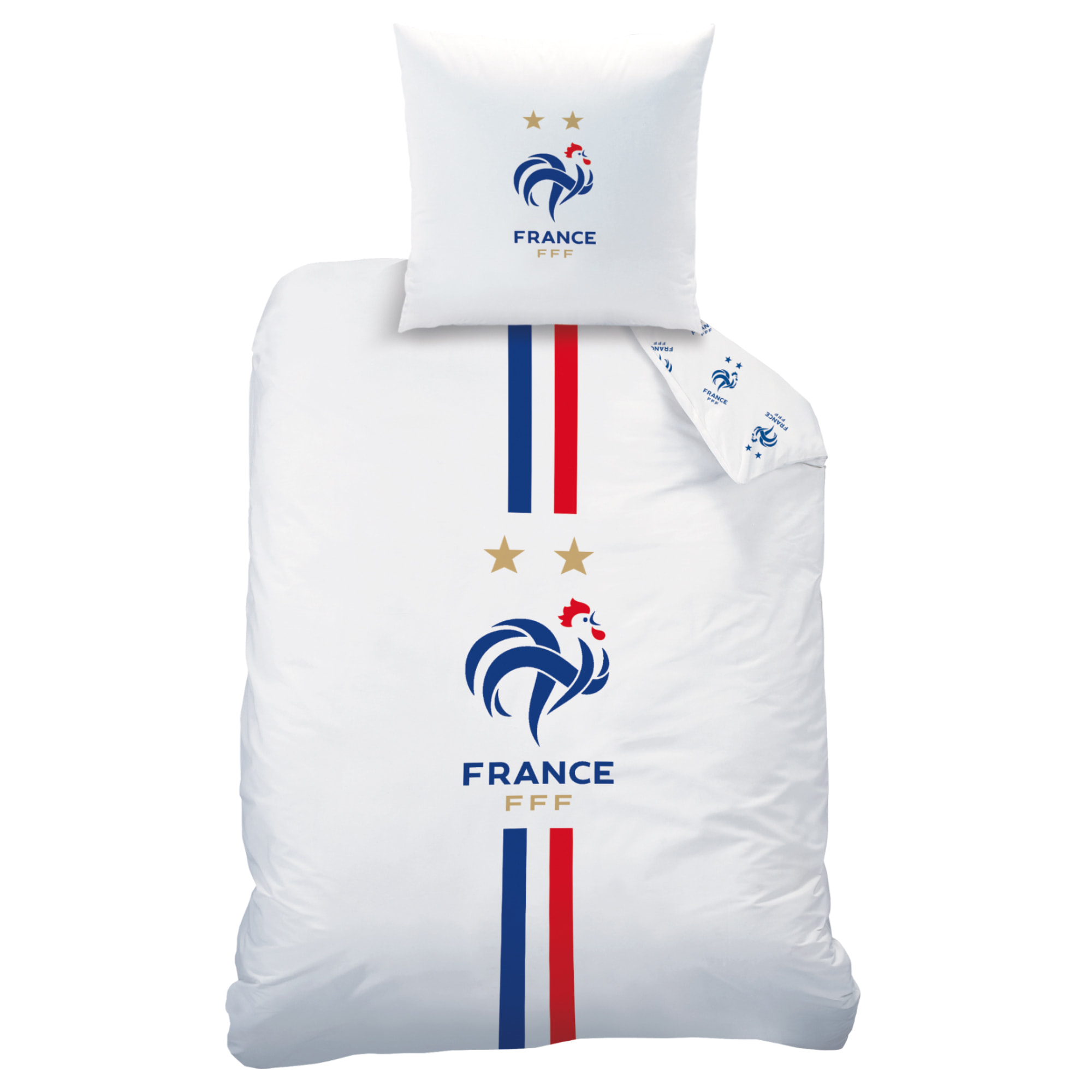 Parure de lit imprimée 100% coton, FFF CLASSIC