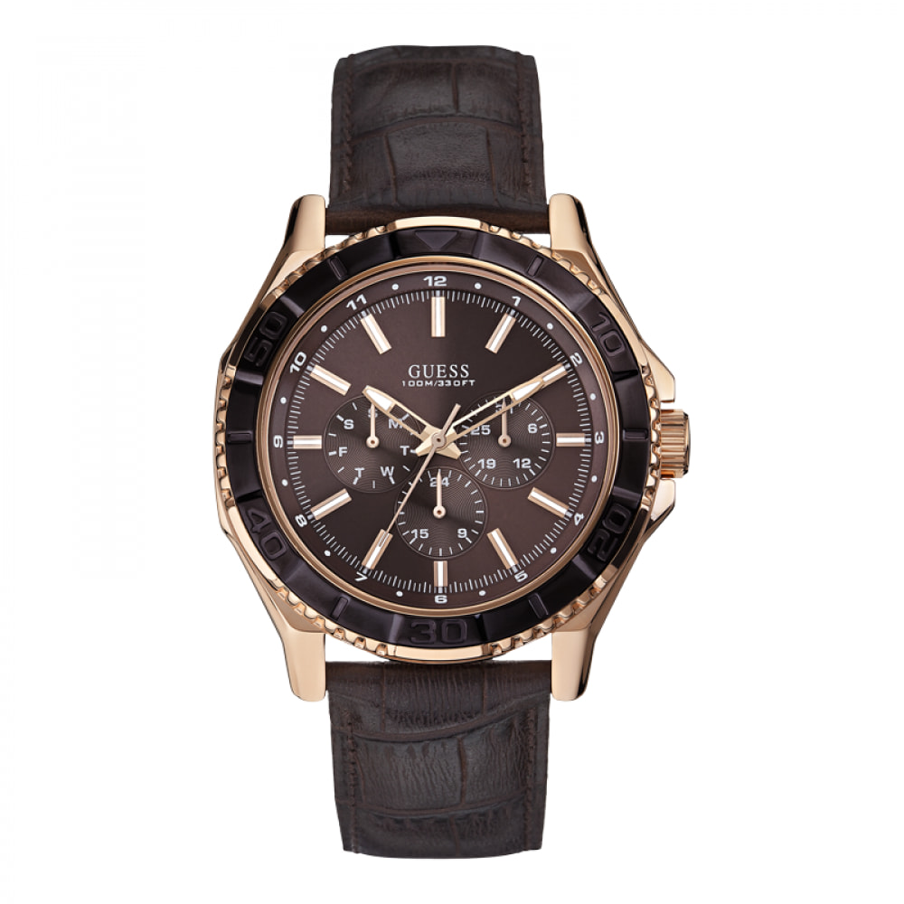 Reloj Guess W0520G1 Hombre Analogico Cuarzo con Correa de Pu & leather strap