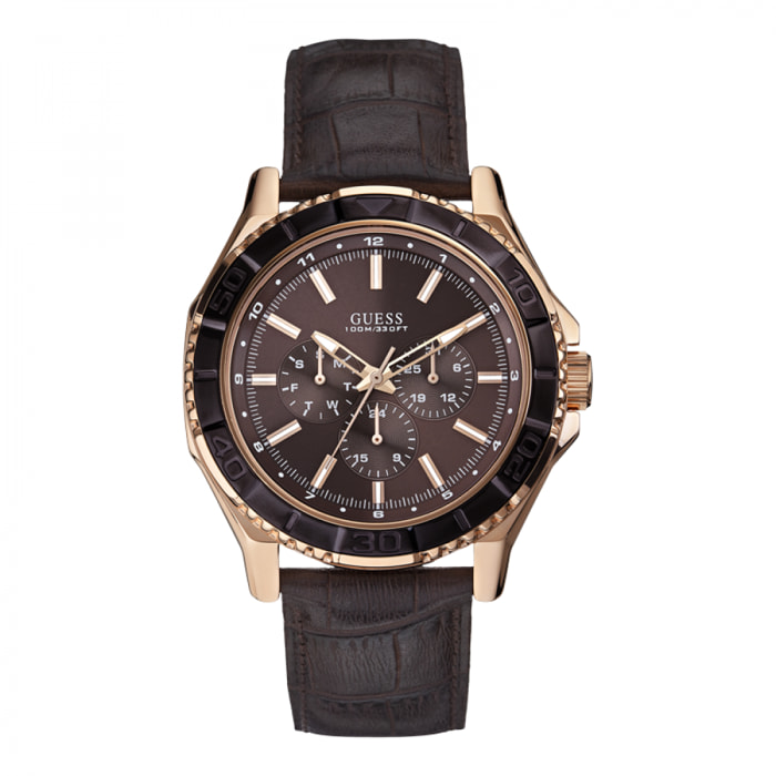Reloj Guess W0520G1 Hombre Analogico Cuarzo con Correa de Pu & leather strap
