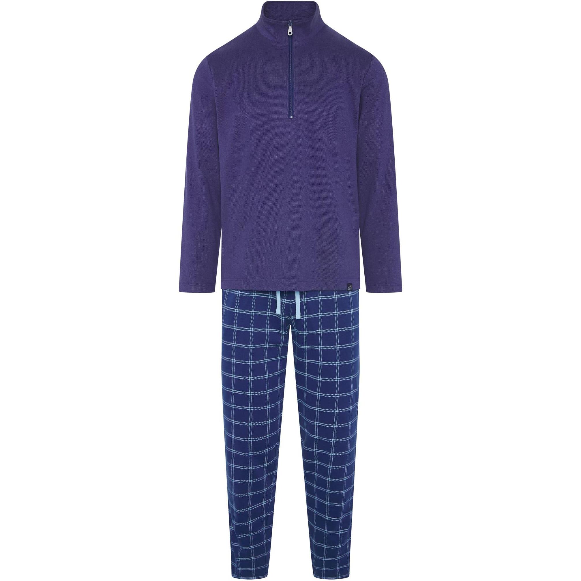 Pijama hombre cremallera cuadros
