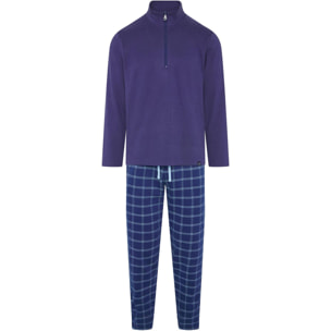 Pijama hombre cremallera cuadros