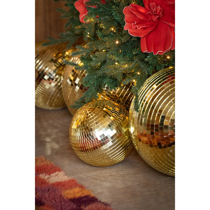 J-Line décoration Boule Disco Miroir - plastique - rose - small