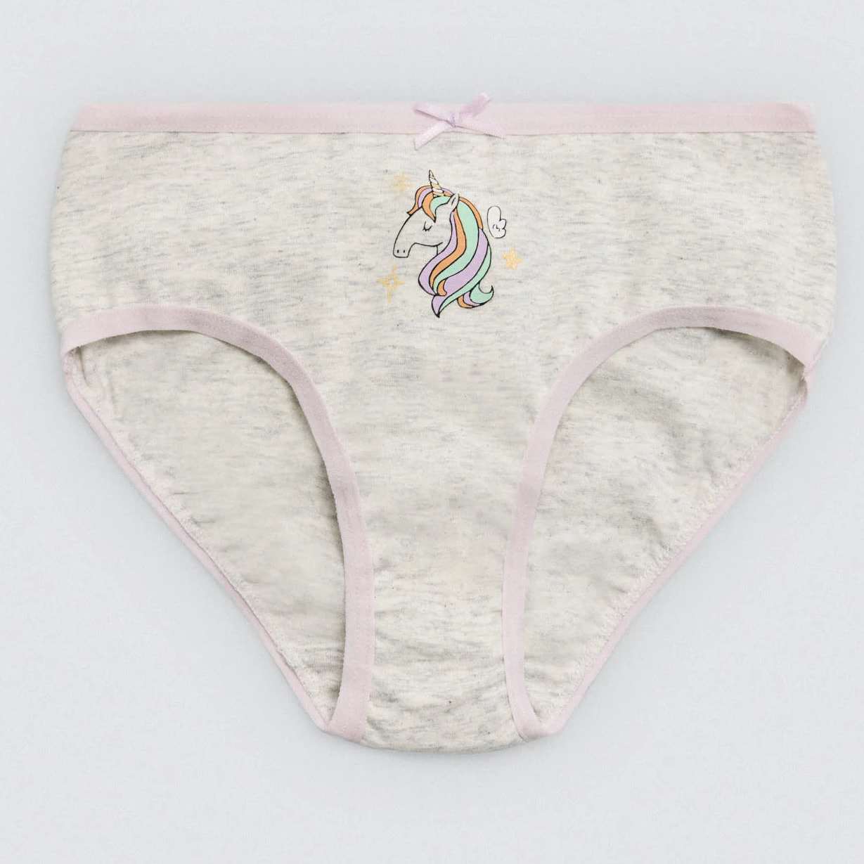 Confezione da 2 mutandine in cotone per bambine con stampa di unicorni e stelle