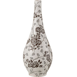 J-Line vase Zen Poire - porcelaine - blanc/noir - 43 cm de hauteur