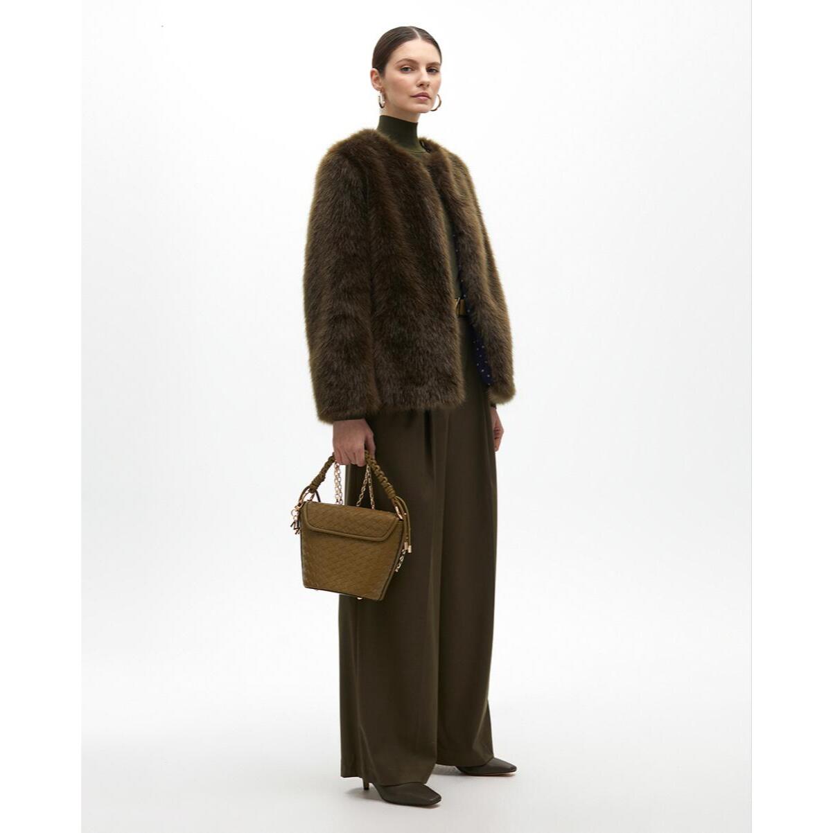 Cappotto in pelliccia corta