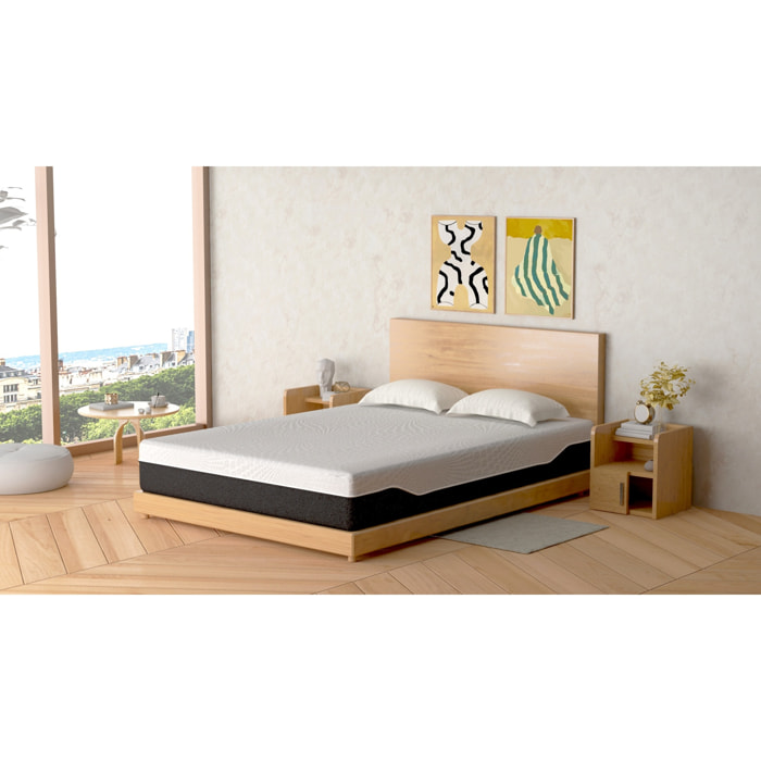 Materasso MemoryFoam Soft,zone differenziate,traspirante 160x190x24cm