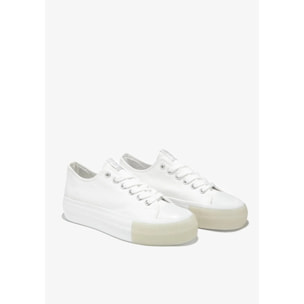 Zapatillas básicas blancas de lona