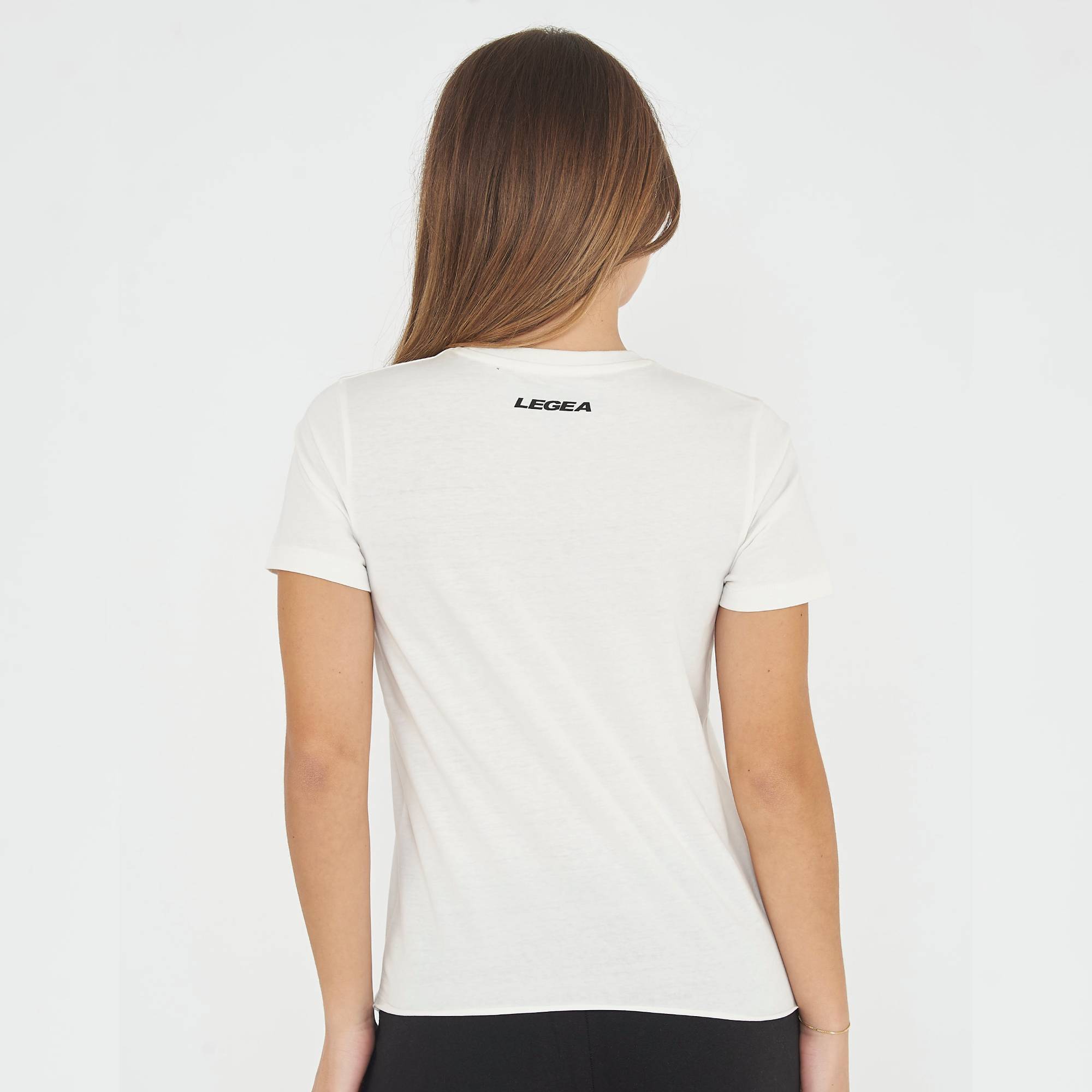 T-shirt in cotone da ginnastica GAMINEDE bianca