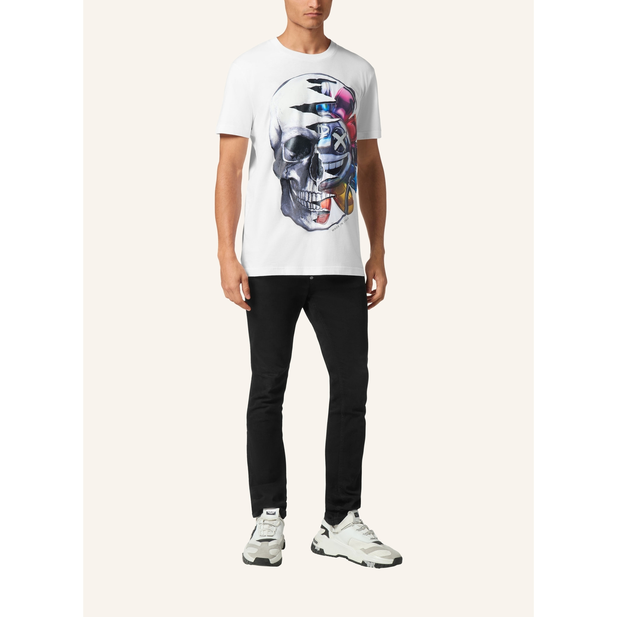 PHILIPP PLEIN Camiseta de cuello redondo y manga corta