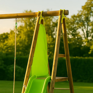 Balançoire en bois 2,30 m Topwood DANI - 4 enfants