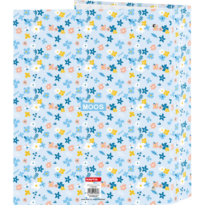 Carpeta f. 4 anillas 35mm lomo ancho moos "lovely"