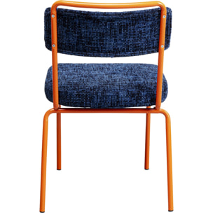 Chaise Ally bleue et orange Kare Design
