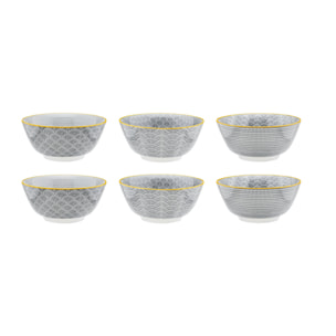 Bol PATTERN Ø15cm - 6 pièces - Eclipse