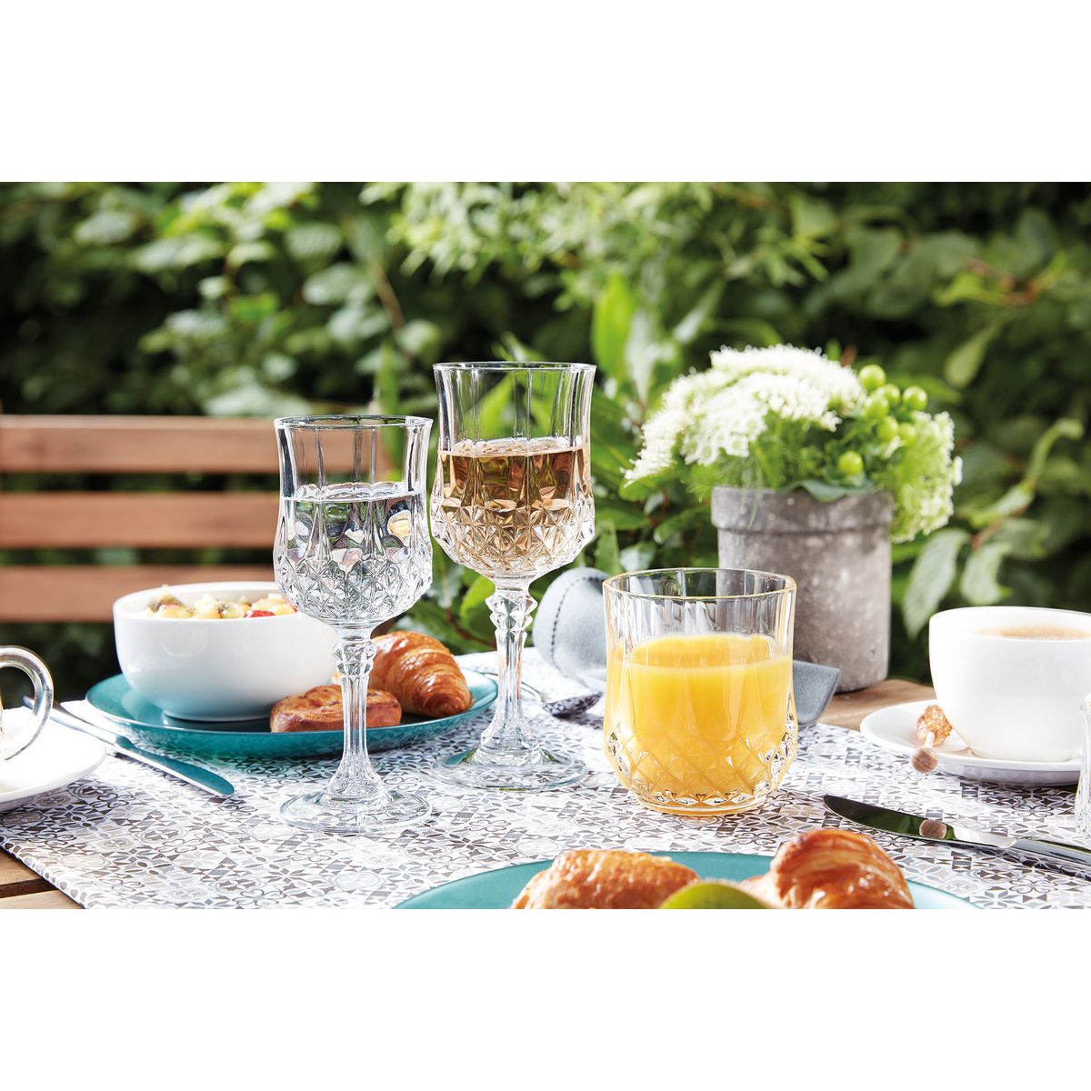 6 bicchieri da acqua vintage 32cl Longchamp - Cristal d'Arques