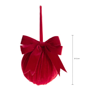 Sfera con fiocco - Pezzi 6 - ROSSO - Bianchi Dino SpA