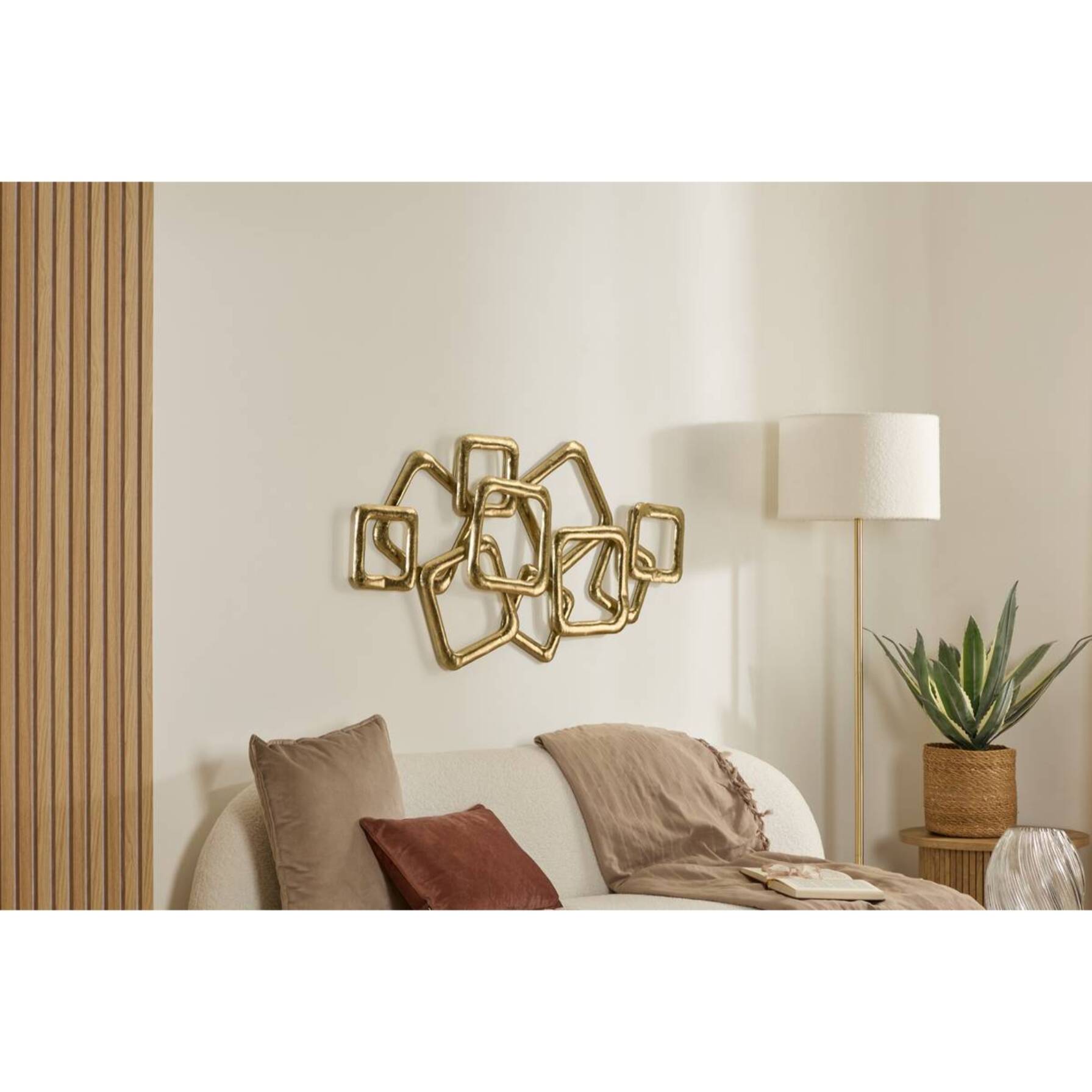 Décoration murale Oriane 51x100,4cm doré