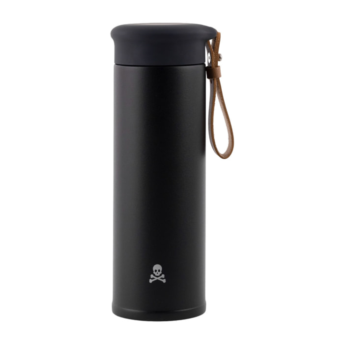 Botella de agua en acero inoxidable con tapón de rosca 500ml negro scalpers home