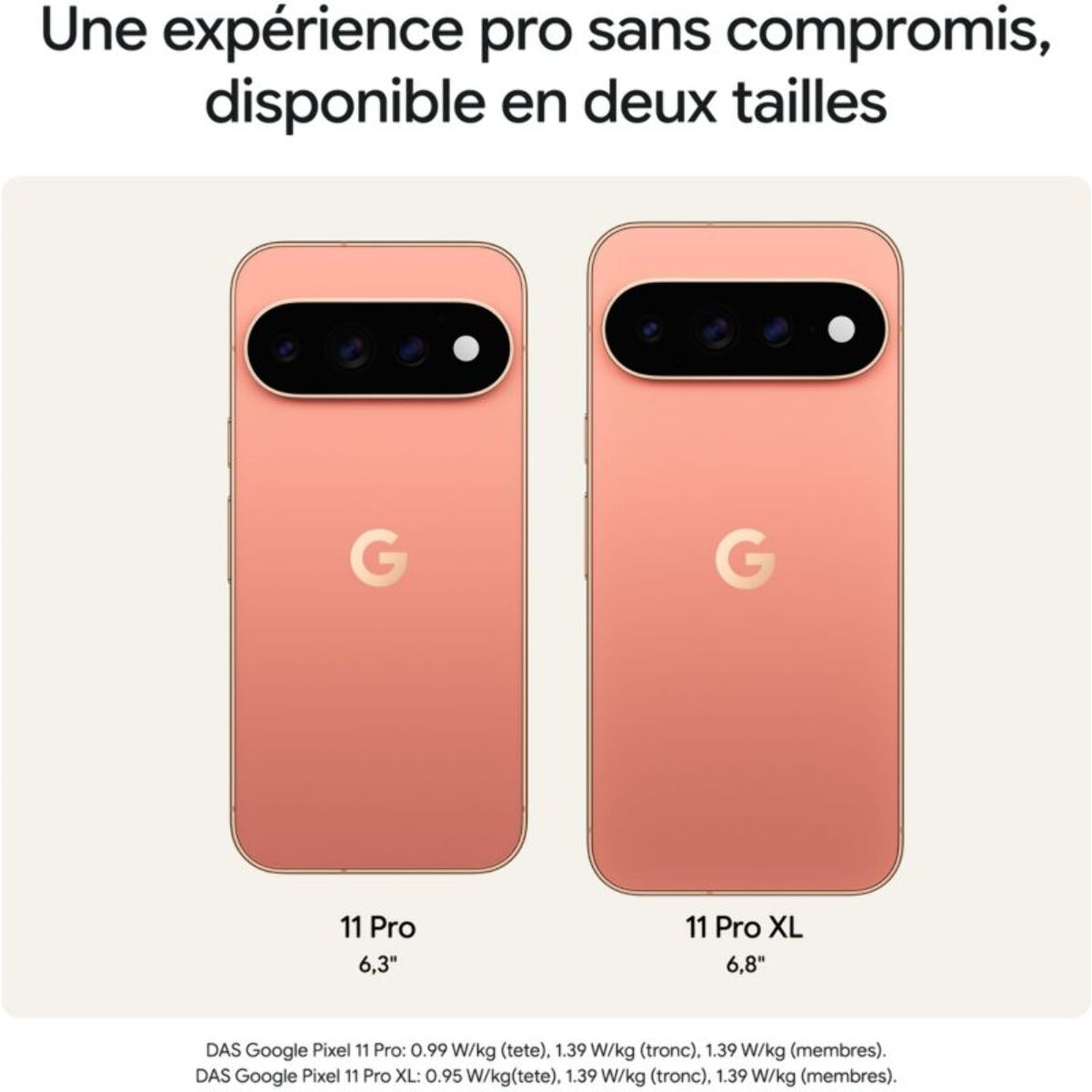 Smartphone GOOGLE Pixel 11 Pro 5G 256Go Brume