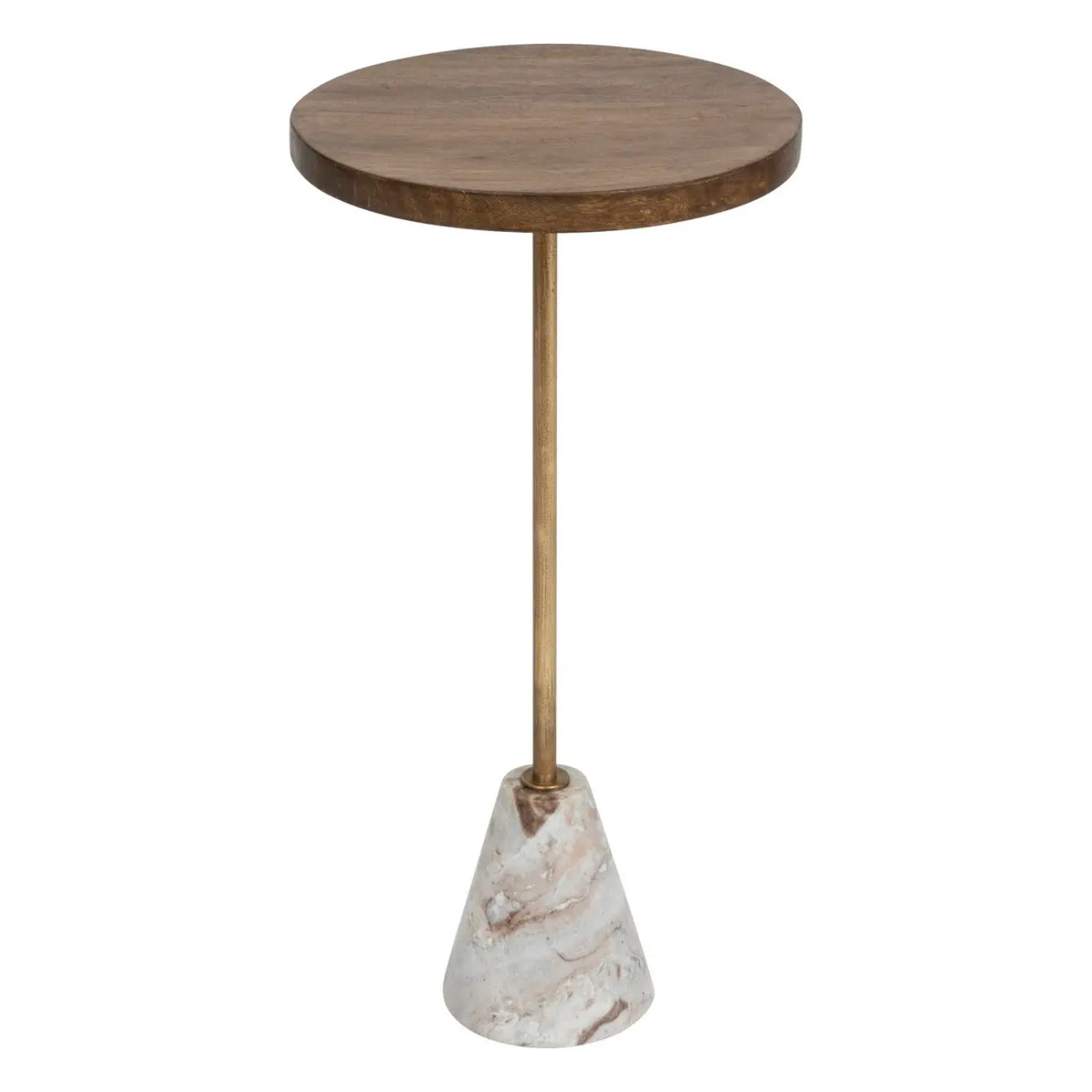 Table d'appoint "Neith" - manguier et marbre