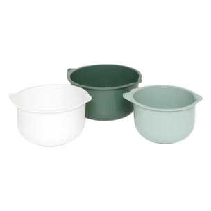 Lot de 3 bols à mixer 1,5L/2L/3L