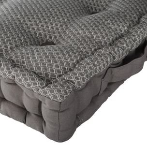 Coussin de sol "Otto" gris 40x40cm