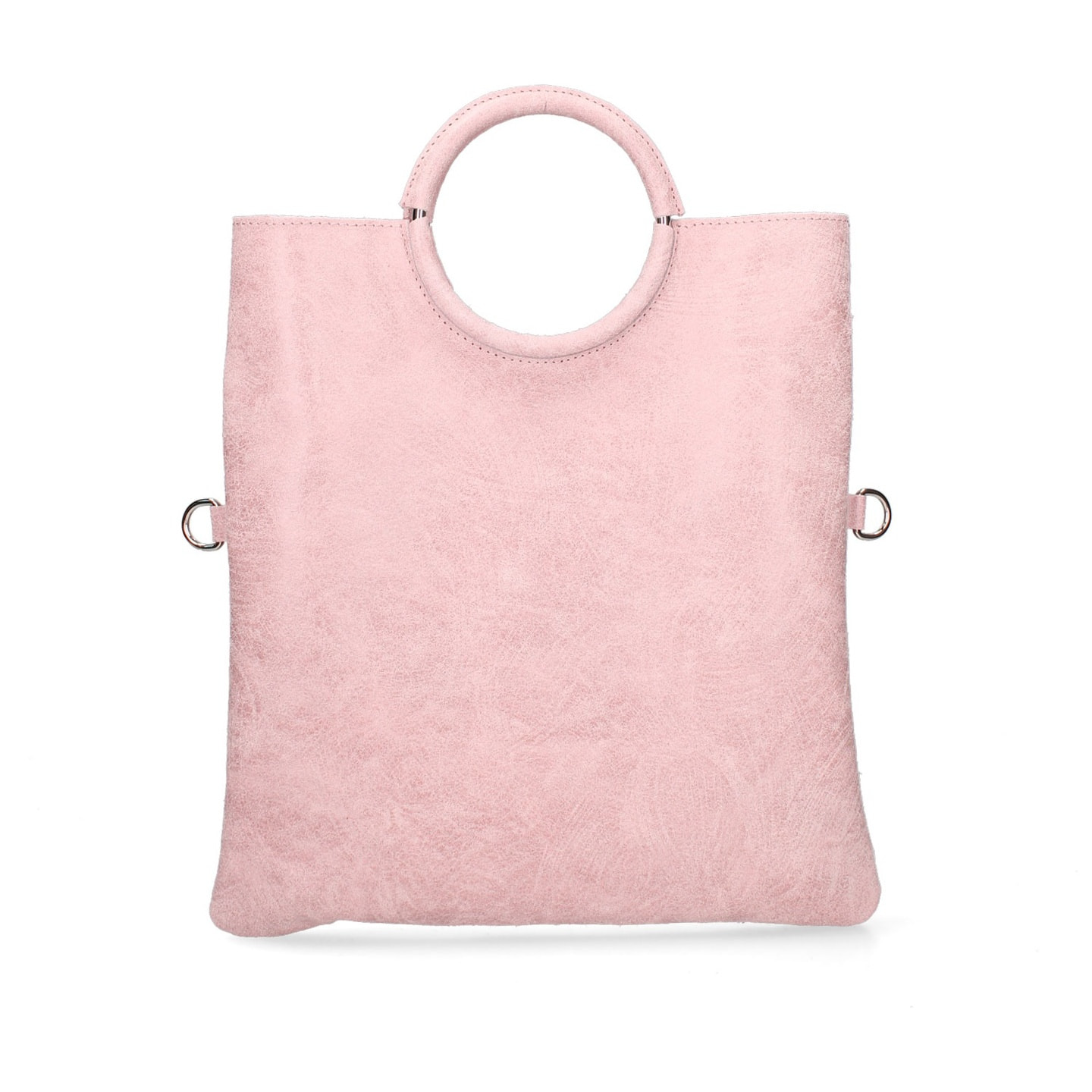 Borsa a mano da donna Made in Italy - Modello Velvet - 100% pelle scamosciata - 29.0 x 30.0 x 1.0 cm