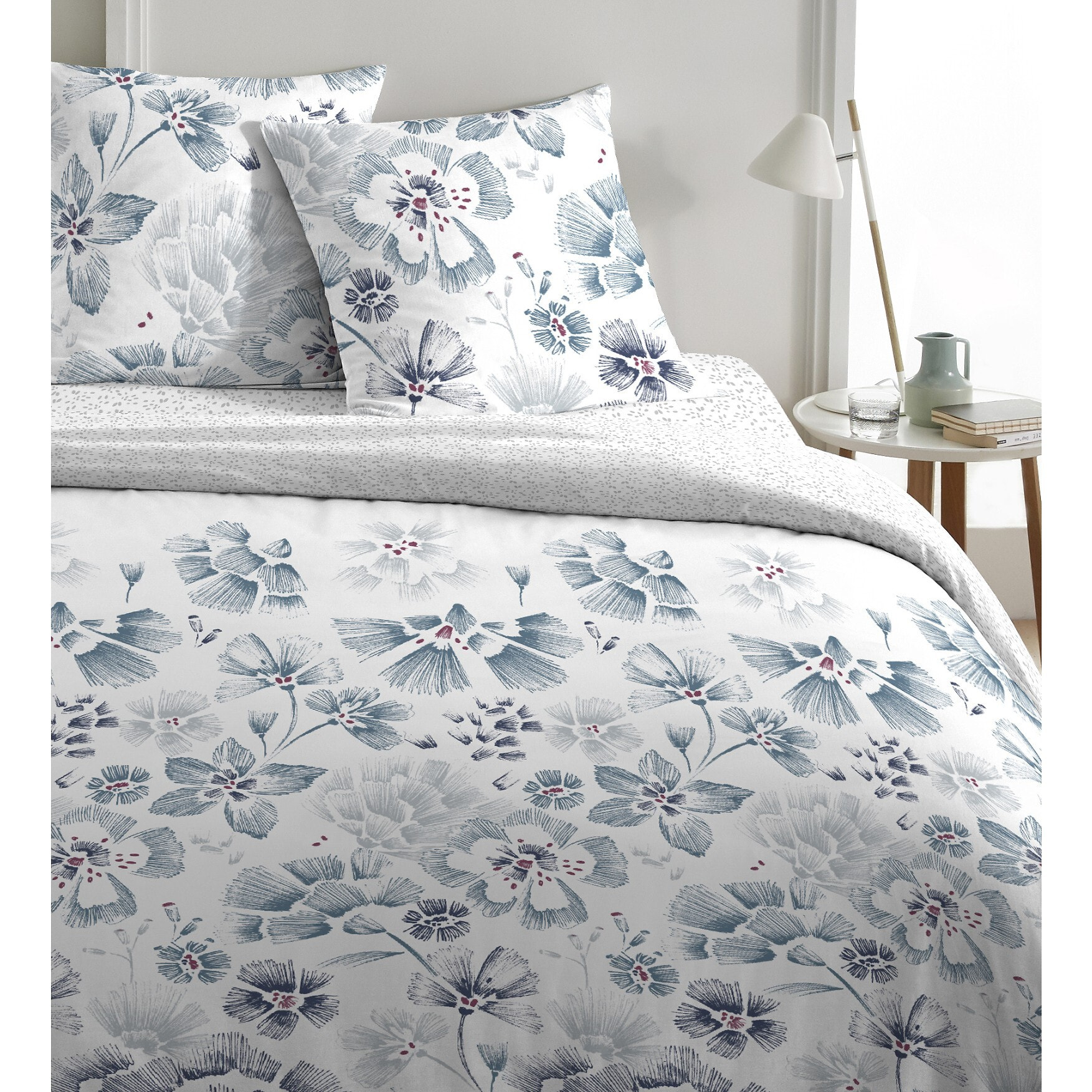 Parure housse de couette 3pcs 100% 100% coton 57 fils_ambre