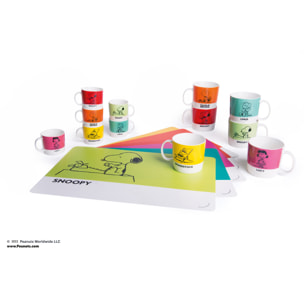 Set de 4 Tasses à Café Excelsa – Peanuts, New Bone China Multicolore