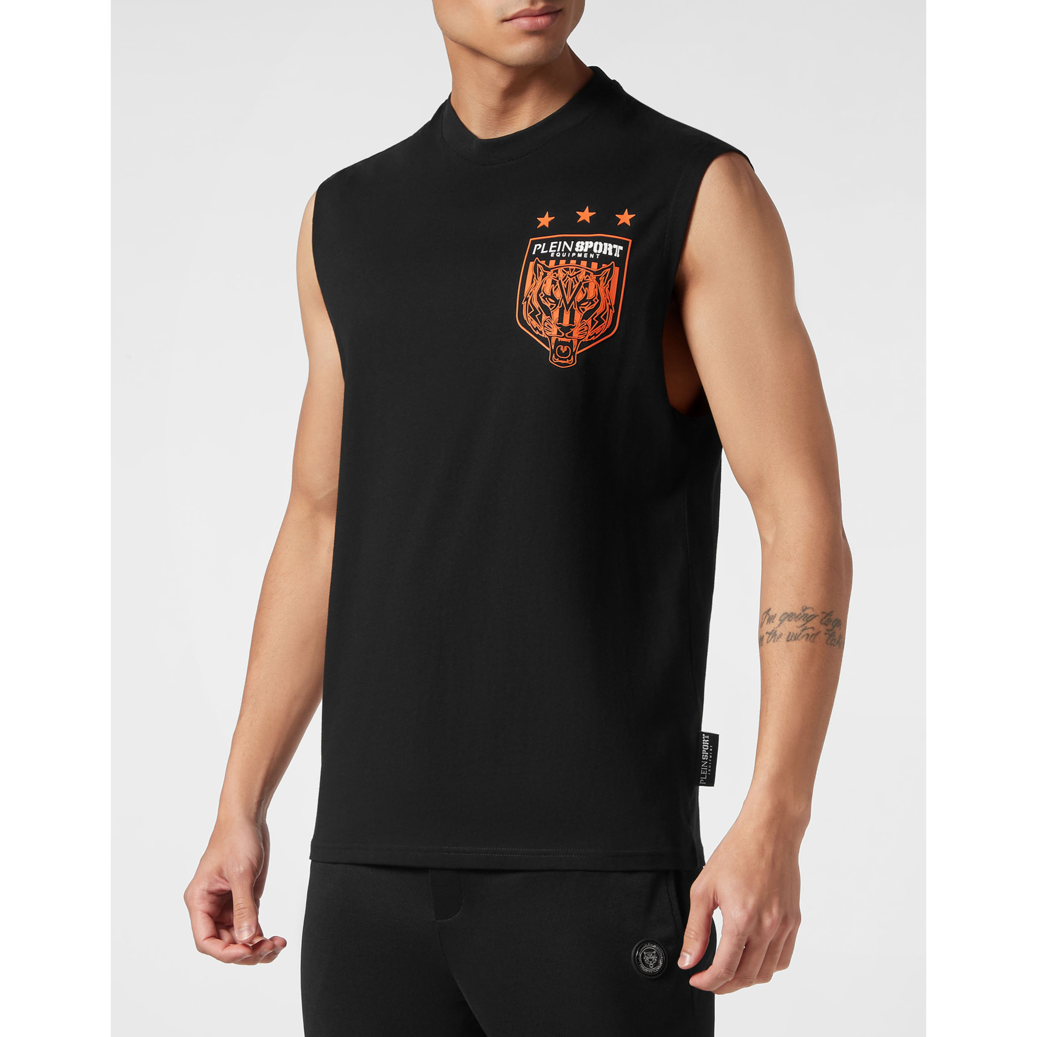 PLEIN SPORT Camiseta Cuello Redondo TIGER