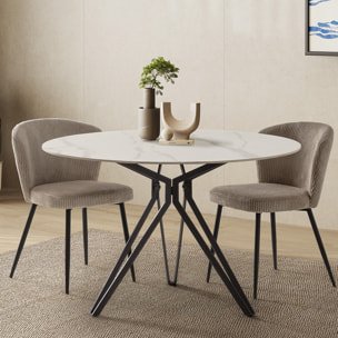 Table à manger ronde céramique 4 personnes - CUMA