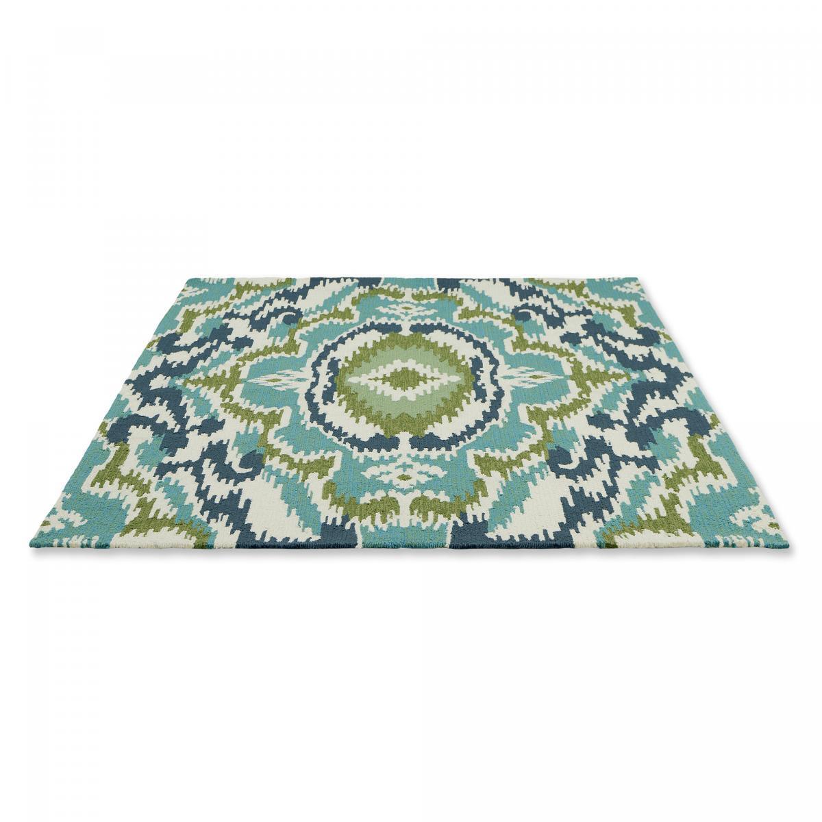 Tapis extérieur tissé kilim rectangle NUITORP