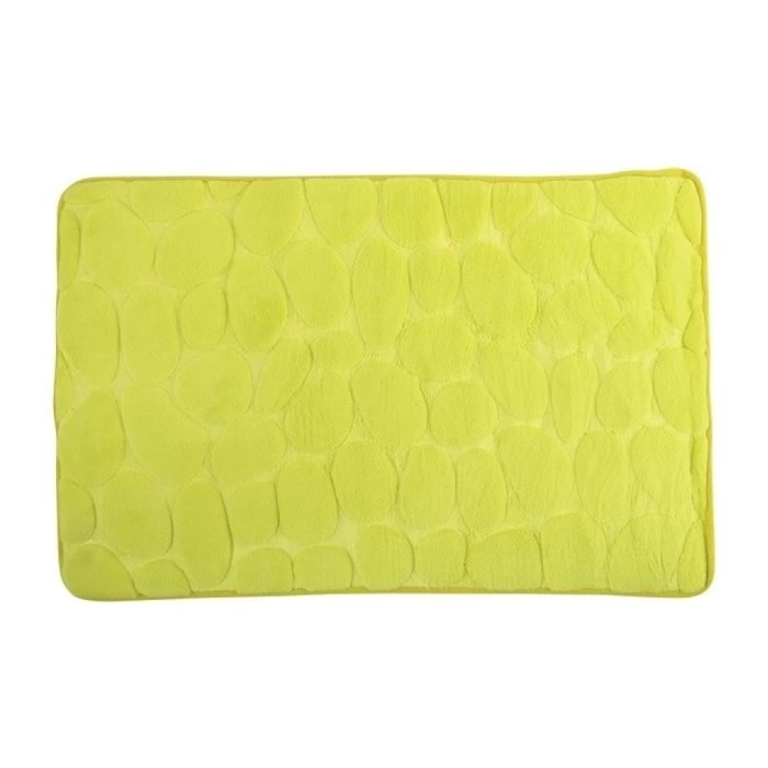 Tapis de bain Microfibre PEBBLE 50x80cm Vert Anis MSV