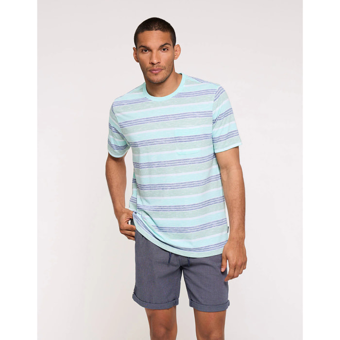 Camiseta Manga Corta Turquesa - Gadea